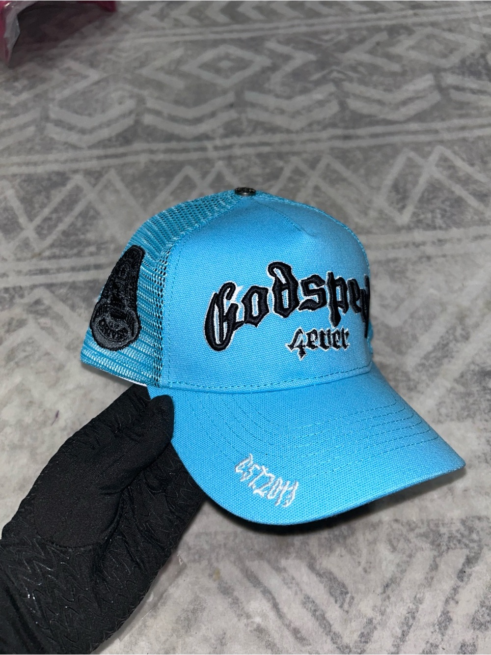 Forever Blue Mesh Trucker Hat